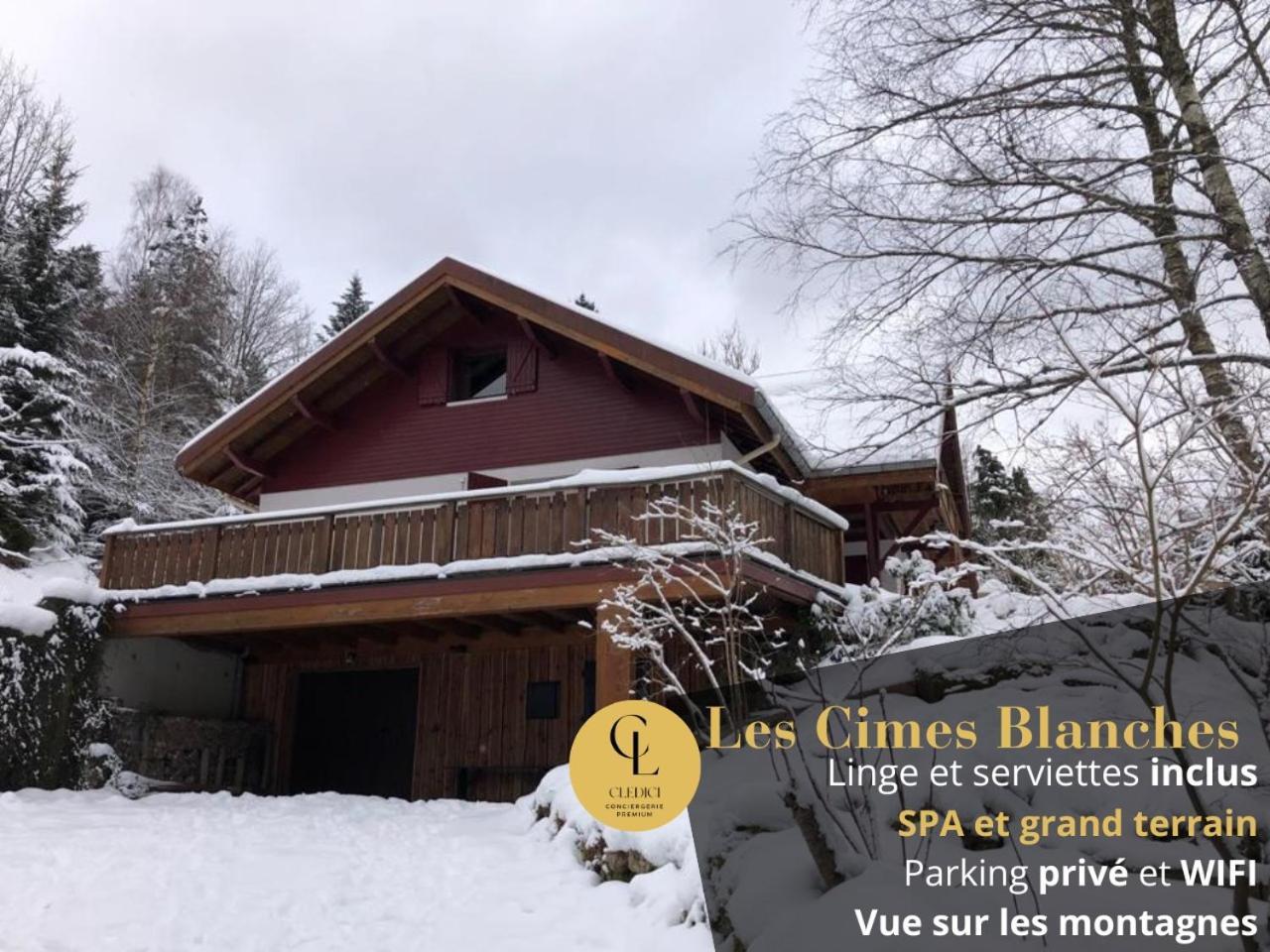 Les Cimes Blanches Cledicihome Chalet 10 Pers Spa & Grand Terrain 4 Minutes Des Pistes La Bresse Bagian luar foto
